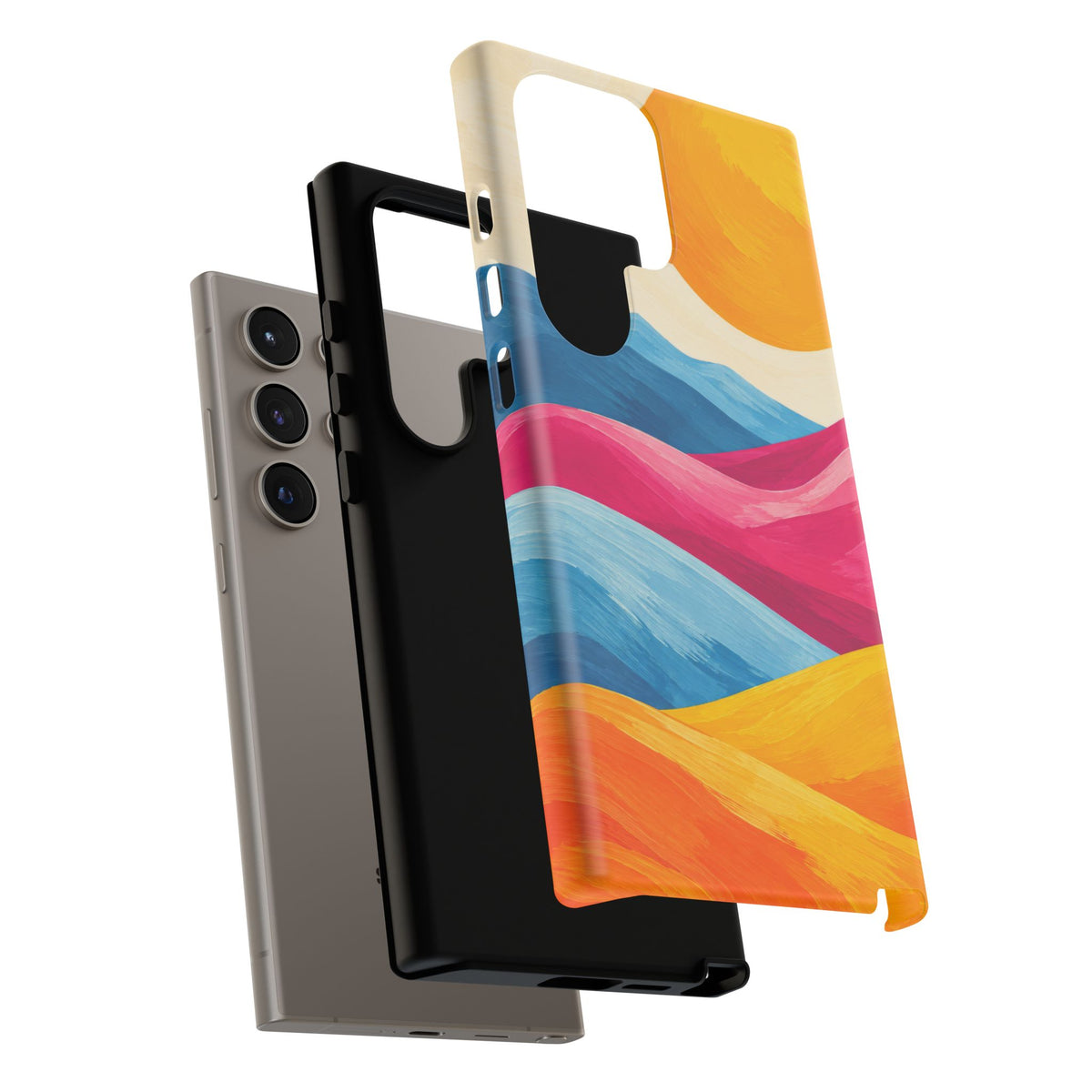 Golden Drift Samsung Galaxy Tough Case | colorful hills