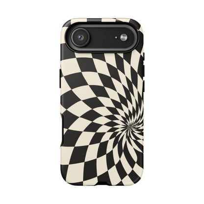 Twist Theory iPhone Tough Case | Optical Checkerboard