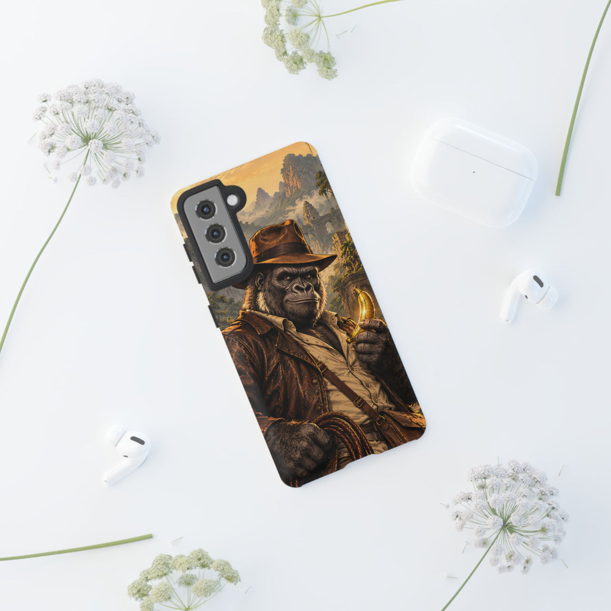 Adventure Gorilla Samsung Galaxy Tough Case | Temple of Bananas