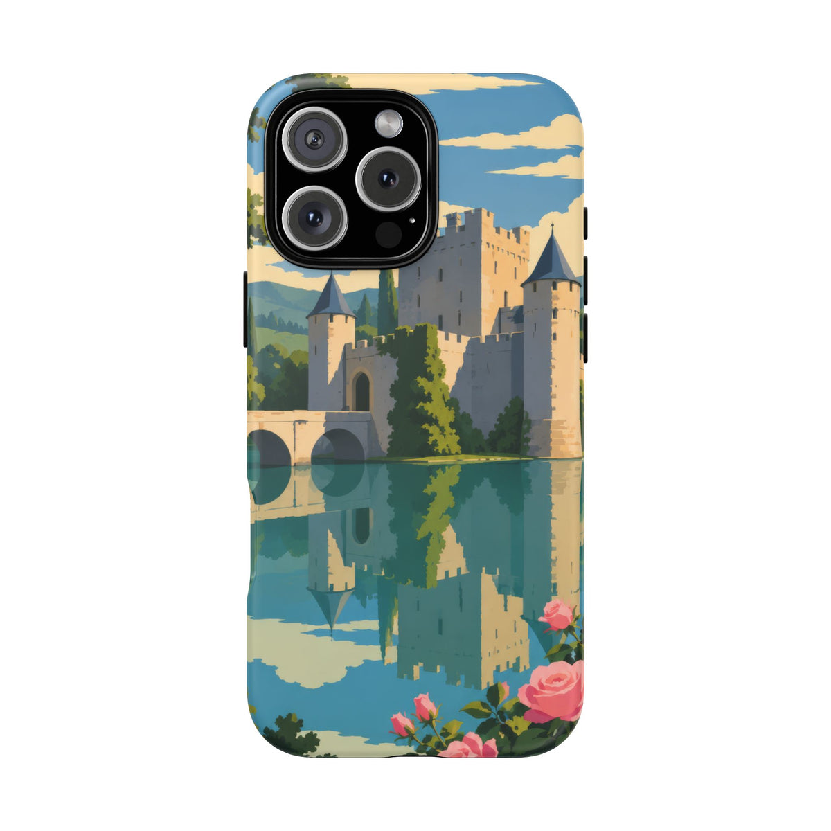 English Castle — Moat and Roses iPhone Tough Case