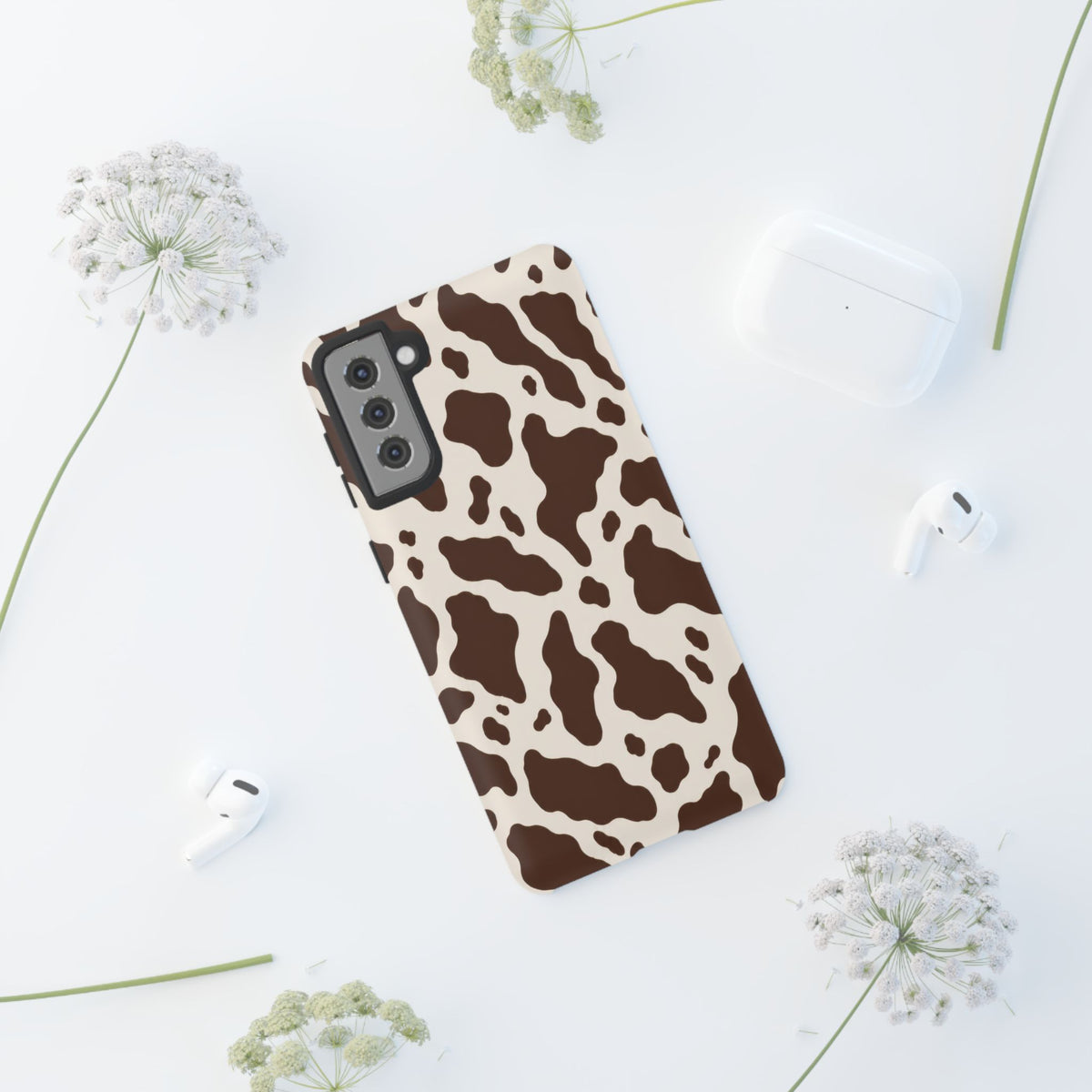 Cocoa Ranch Samsung Galaxy Tough Case | Brown Cow Print
