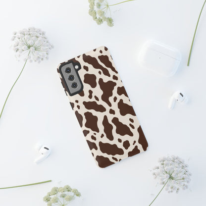 Cocoa Ranch Samsung Galaxy Tough Case | Brown Cow Print