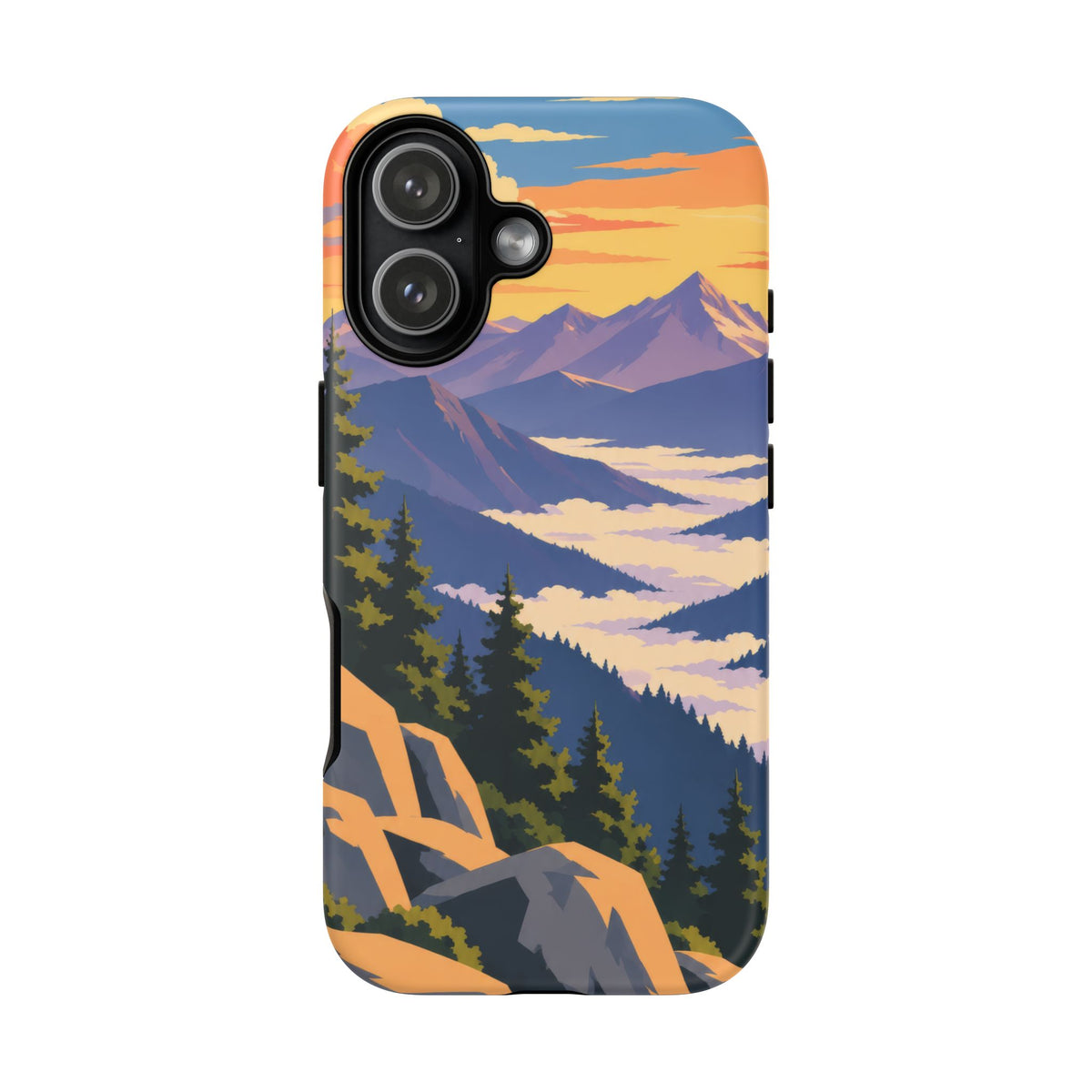 Misty Mountains — Amethyst Pass iPhone Tough Case