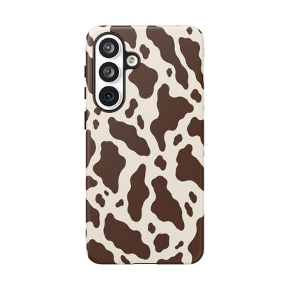 Cocoa Ranch Samsung Galaxy Tough Case | Brown Cow Print