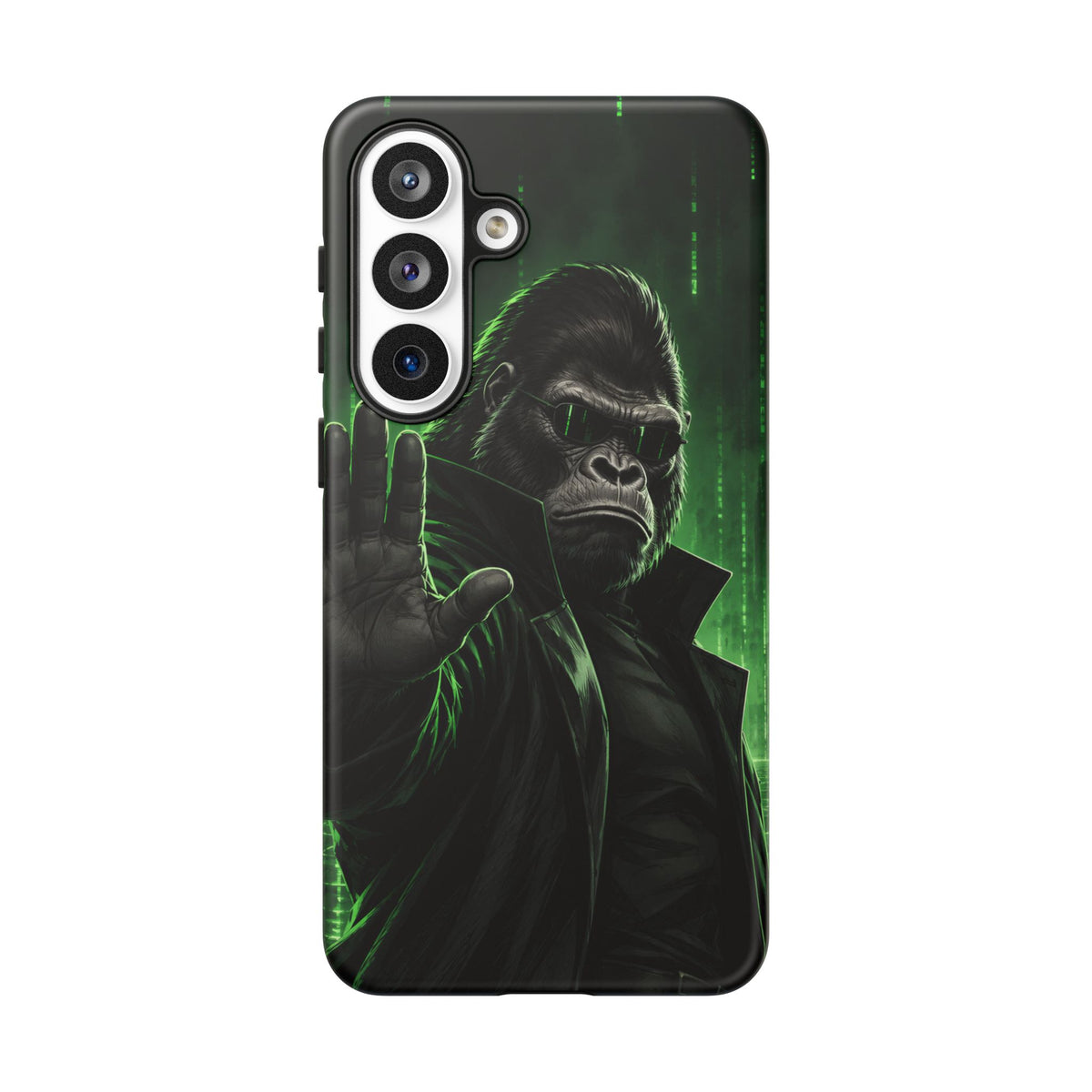 Cyberpunk Gorilla Samsung Galaxy Tough Case | Neon Code Silverback
