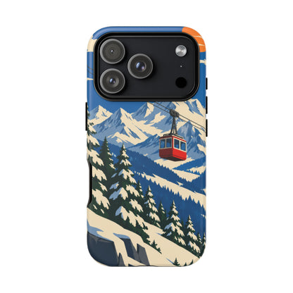 Swiss Skiing — Lift to the Sky iPhone Tough Case
