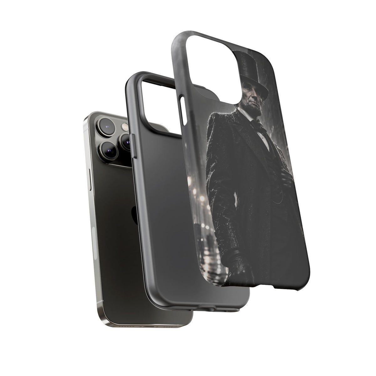 Abe after Midnight iPhone Tough Case | noir lincoln