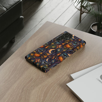 Amber Moon Window Samsung Galaxy Tough Case | celestial halloween