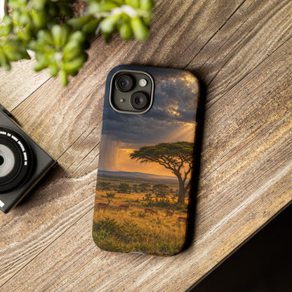 Stormlight on the Mara iPhone Tough Case | african storm