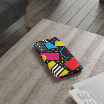 Midnight Confetti Samsung Galaxy Tough Case | Bright Abstract on Black