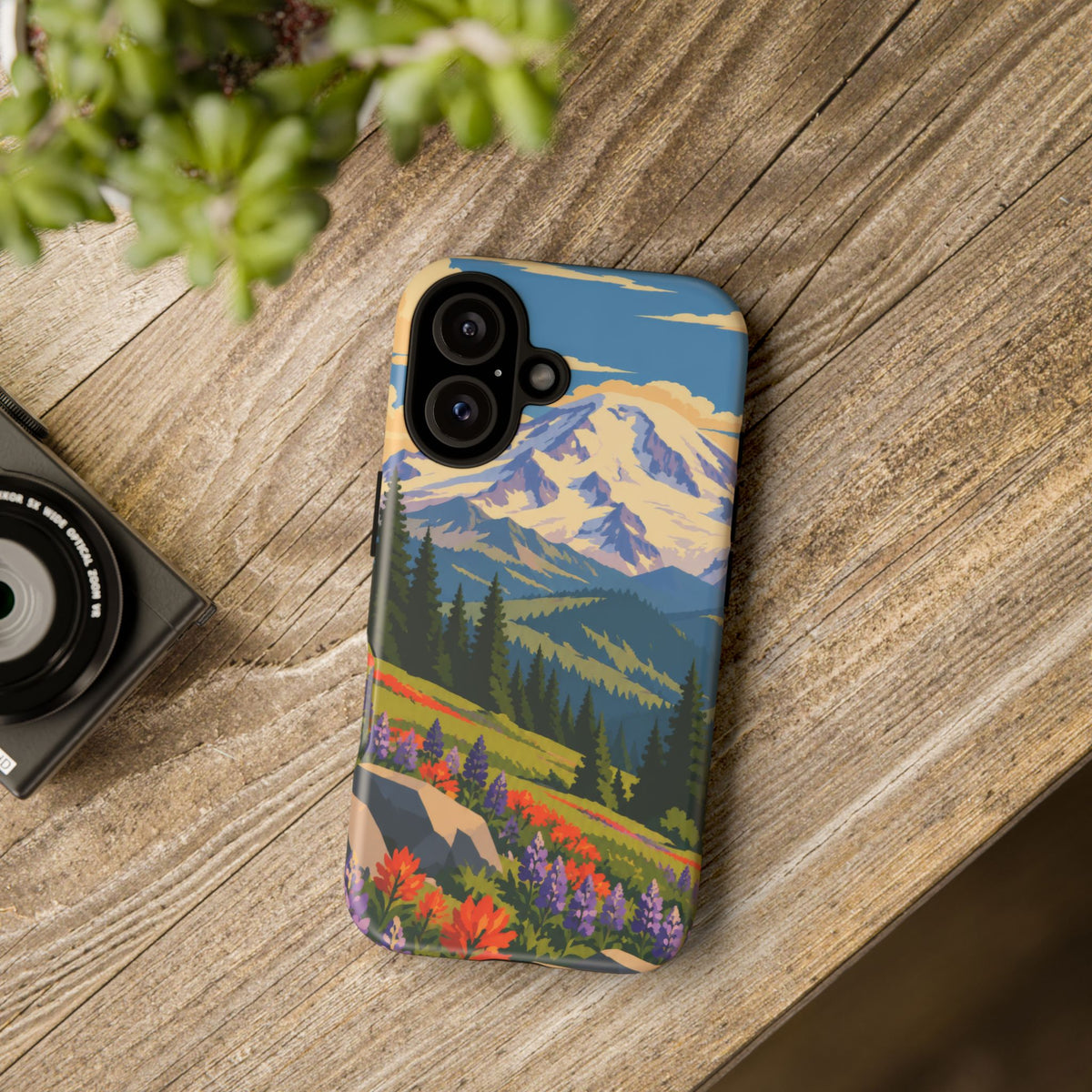 Mount Rainier — Meadow Radiance iPhone Tough Case