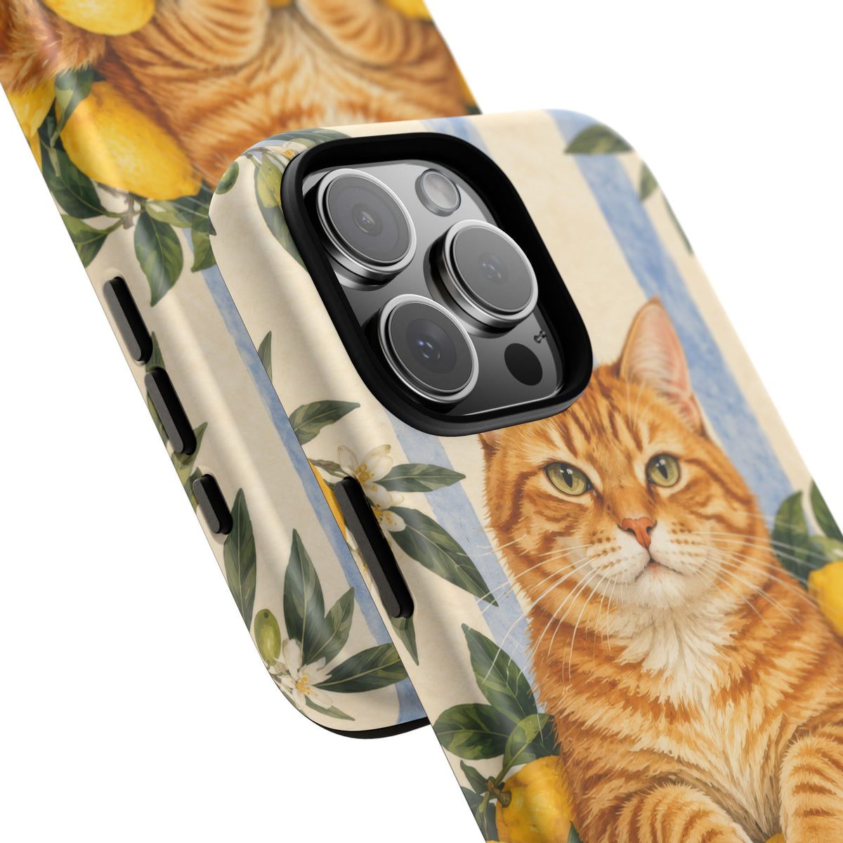 Citrus Inspector iPhone Tough Case | ginger cat