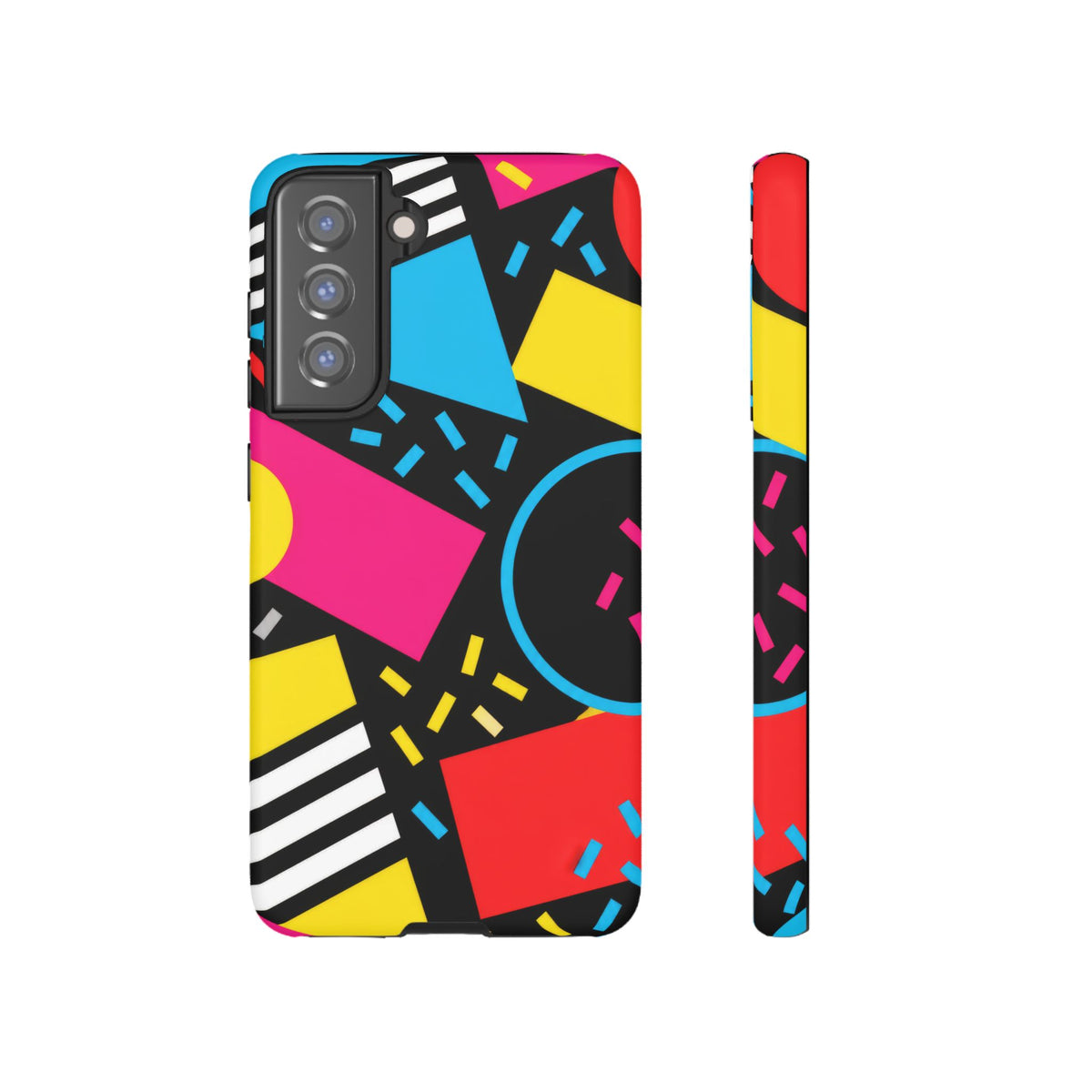 Midnight Confetti Samsung Galaxy Tough Case | Bright Abstract on Black