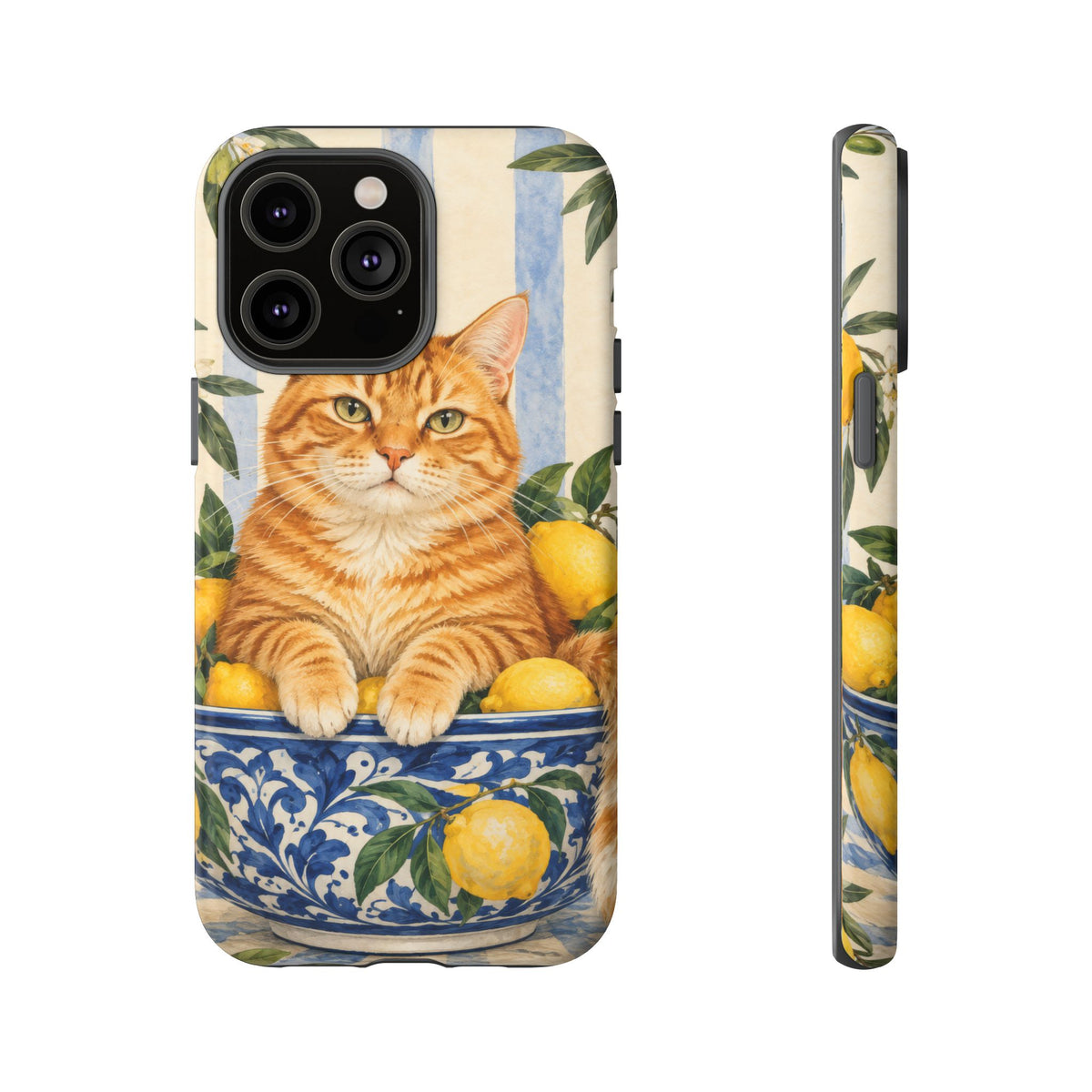 Citrus Inspector iPhone Tough Case | ginger cat