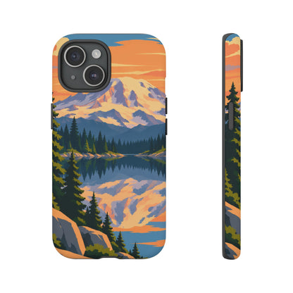 Mount Rainier — Mirror Dawn iPhone Tough Case