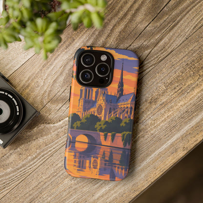 Notre Dame — Cathedral Twilight iPhone Tough Case