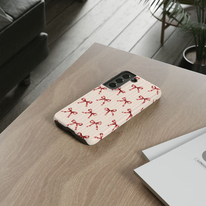 Red Bow Samsung Galaxy Tough Case | Ribbon Waltz