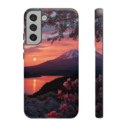 Fuji Moonlit Sakura Samsung Galaxy Tough Phone Case