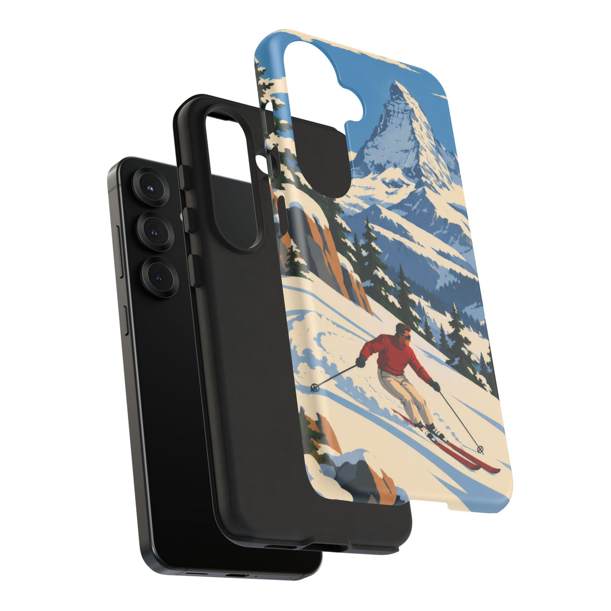 Swiss Skiing — Downhill Arc Samsung Galaxy Tough Case