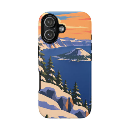 Crater Lake — Winter Caldera iPhone Tough Case