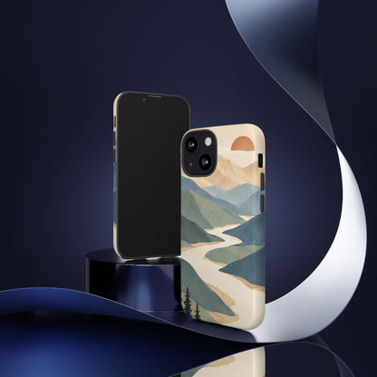 Quiet Pass iPhone Tough Case | mountain river