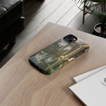 The Flooded Court iPhone Tough Case | Ancient Garden Landscape