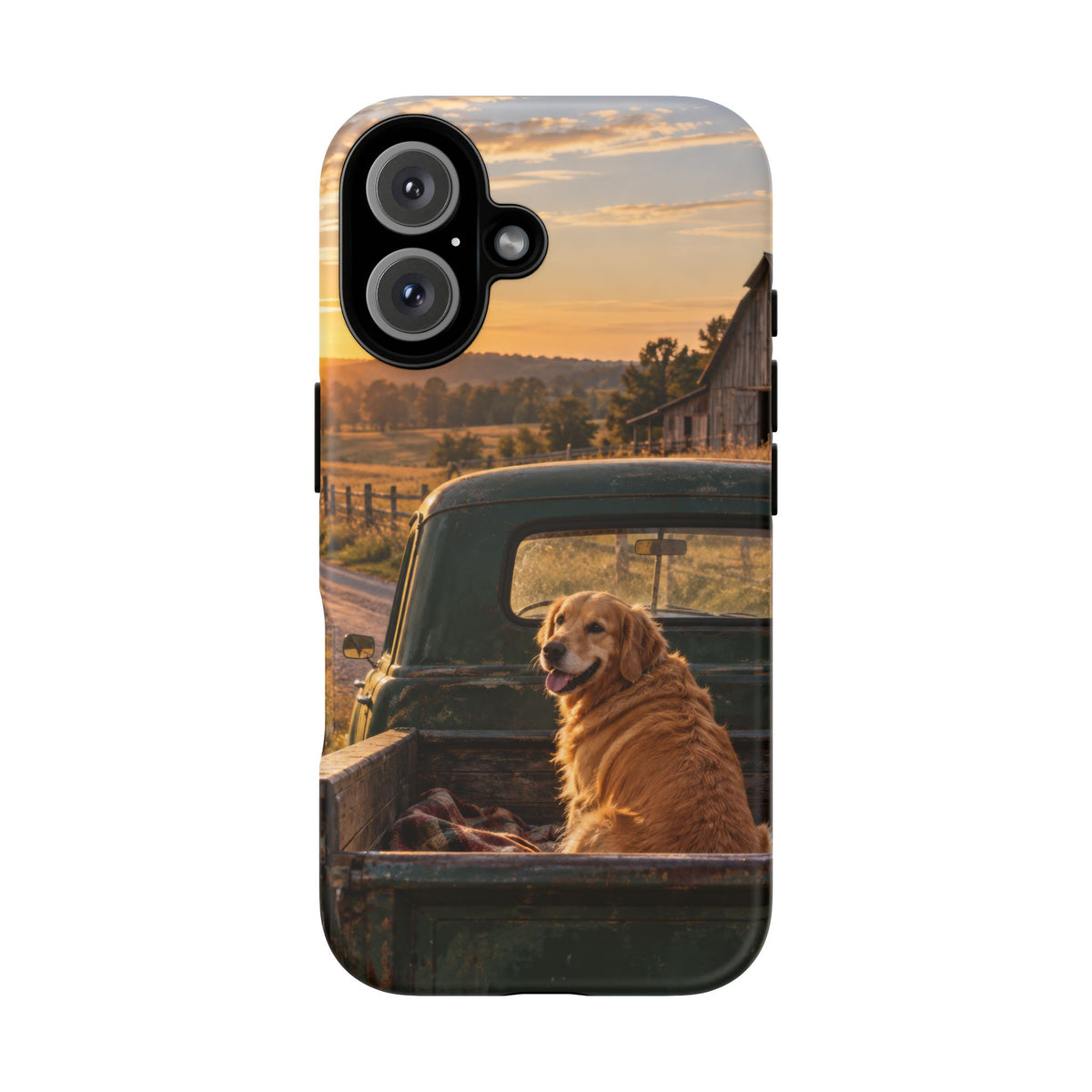 Sunday Road Golden iPhone Tough Case | golden retriever