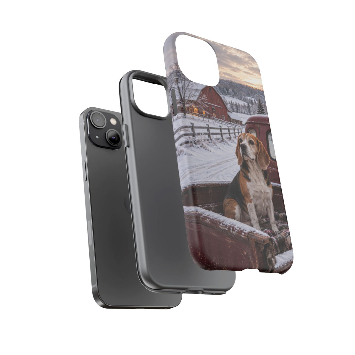 Winter Farm Watch iPhone Tough Case | beagle