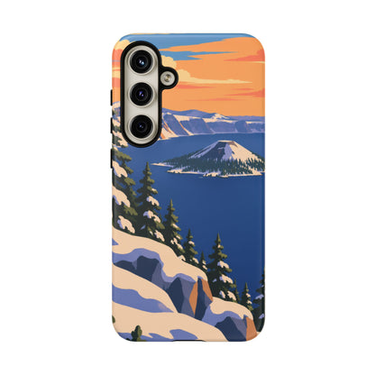 Crater Lake — Winter Caldera Samsung Galaxy Tough Case