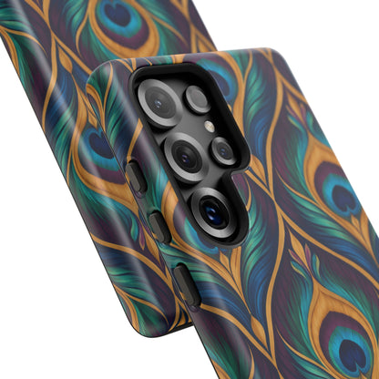 Peacock Nocturne Samsung Galaxy Tough Case | art deco