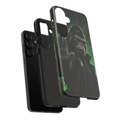 Cyberpunk Gorilla Samsung Galaxy Tough Case | Neon Code Silverback