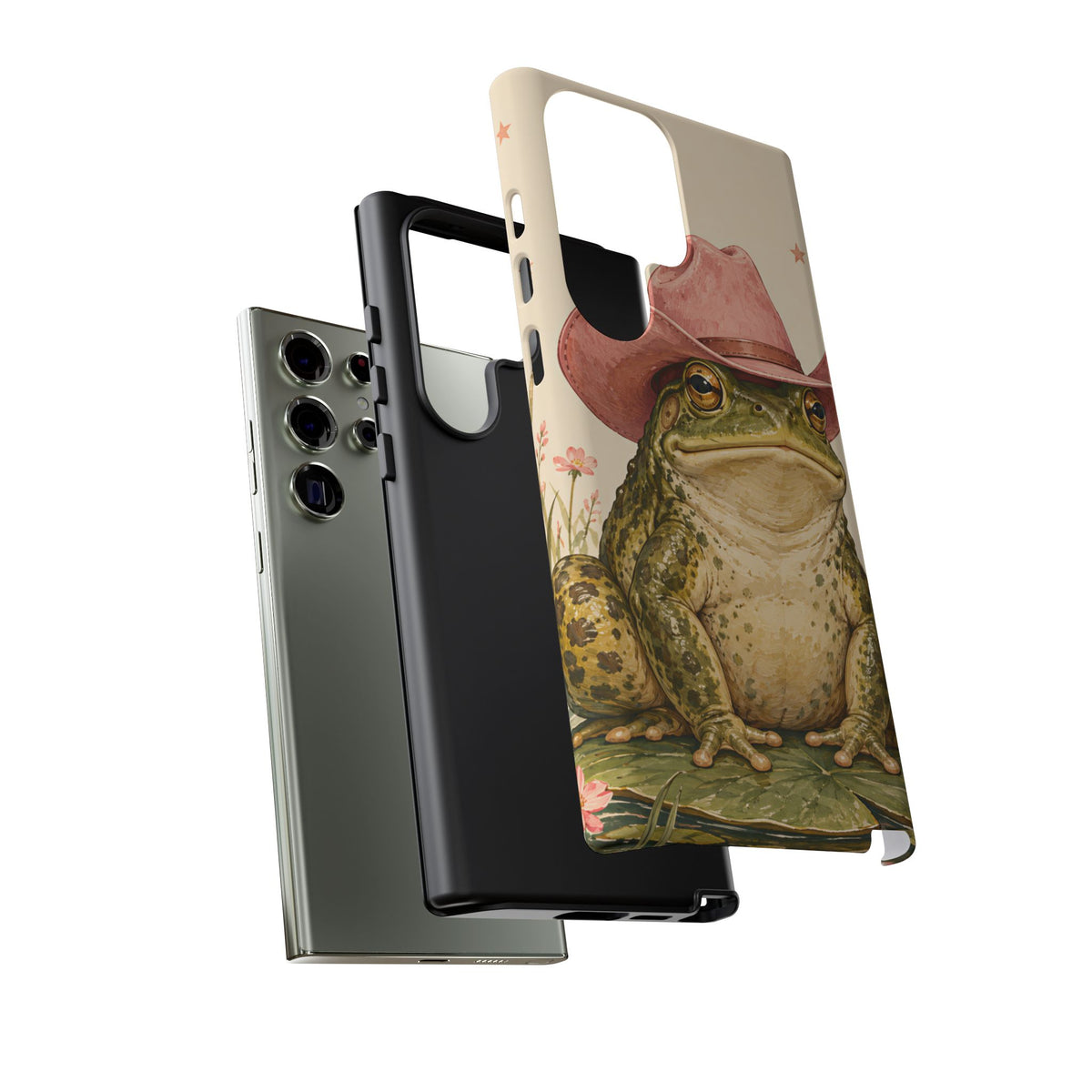 Cowboy Frog Samsung Galaxy Tough Case | Pink Hat Bullfrog