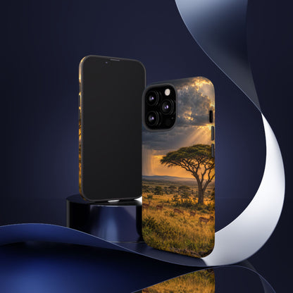 Stormlight on the Mara iPhone Tough Case | african storm