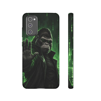 Cyberpunk Gorilla Samsung Galaxy Tough Case | Neon Code Silverback