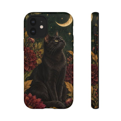 Midnight Familiar iPhone Tough Case | black cat