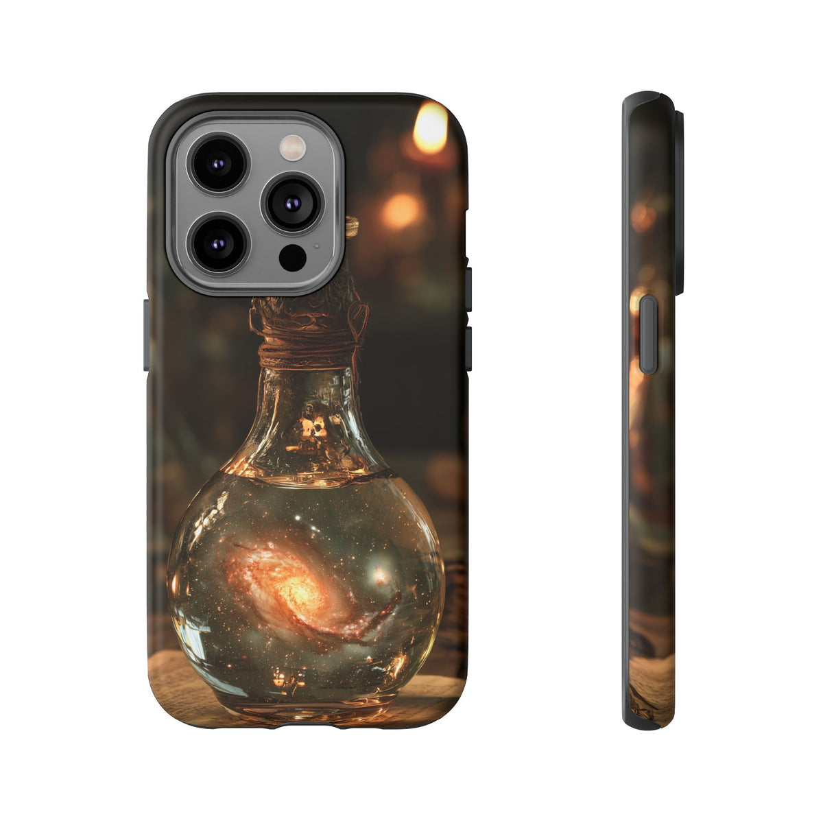 Bottled Cosmos iPhone Tough Case | Galaxy in an Antique Bottle