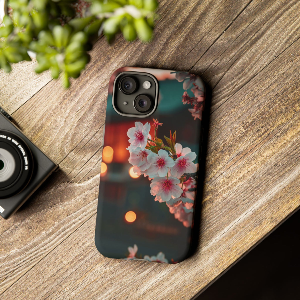 Kyoto Blossom Lanterns iPhone Tough Phone Case