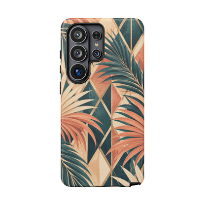 Coral Palm Pavilion Samsung Galaxy Tough Case | art deco
