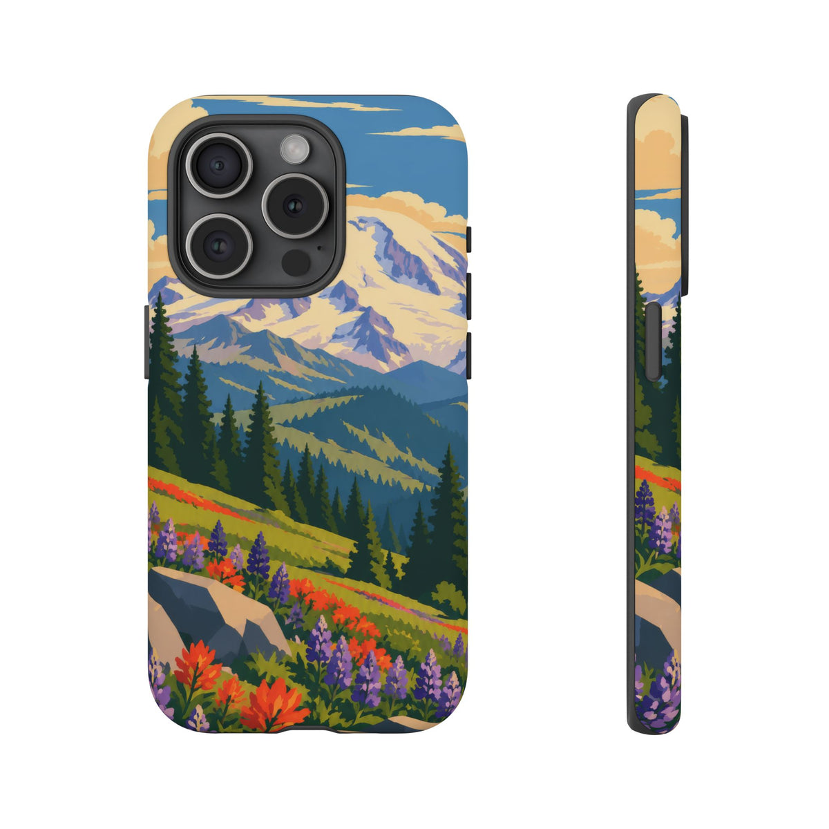 Mount Rainier — Meadow Radiance iPhone Tough Case