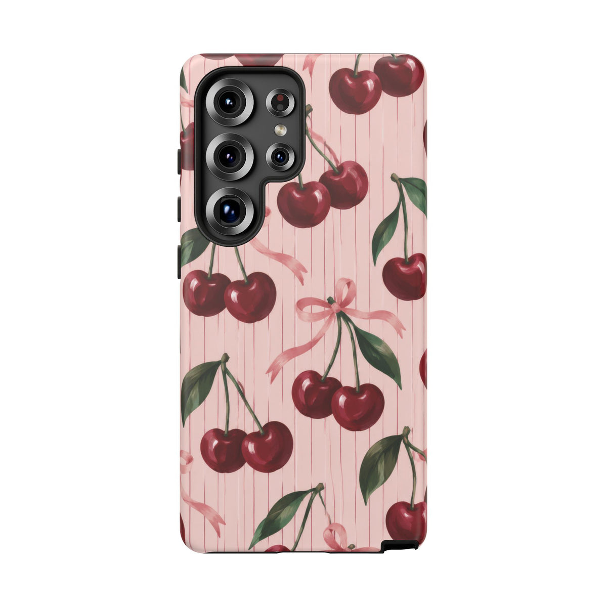 Cherry Ribbon Samsung Galaxy Tough Case | cherry print