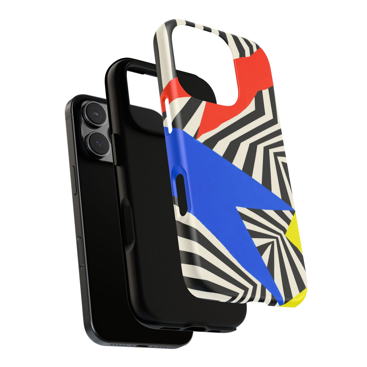Broken Signal iPhone Tough Case | Optical Stripe Art
