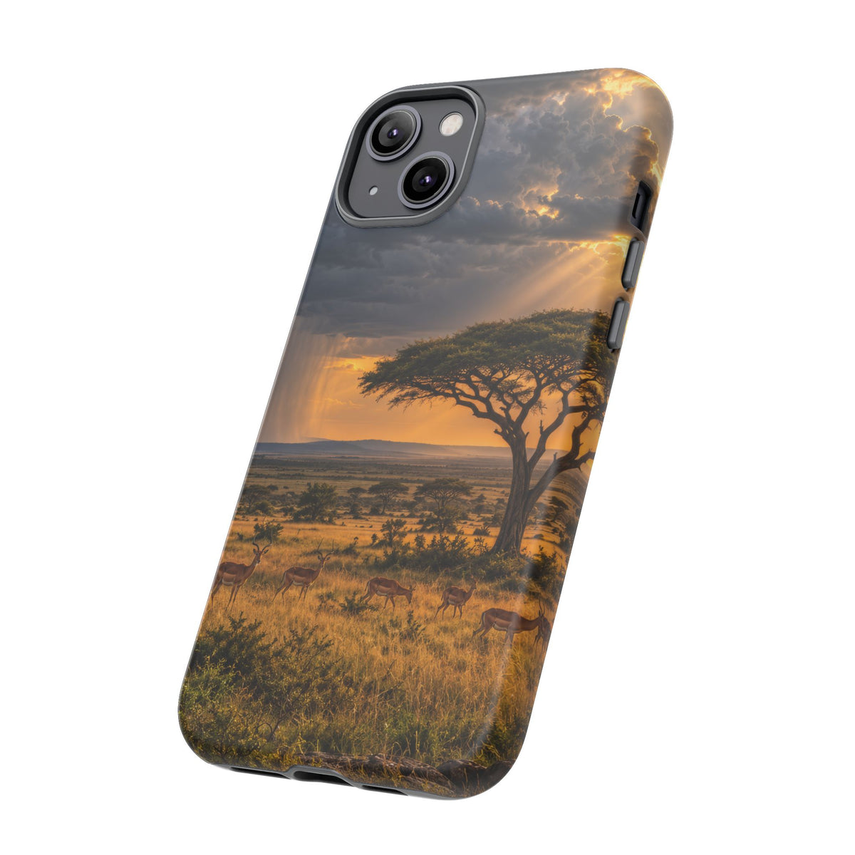 Stormlight on the Mara iPhone Tough Case | african storm