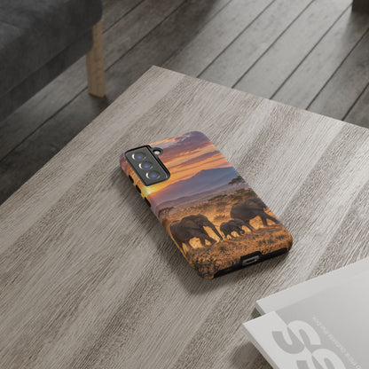 Elephants at First Light Samsung Galaxy Tough Case | african elephants