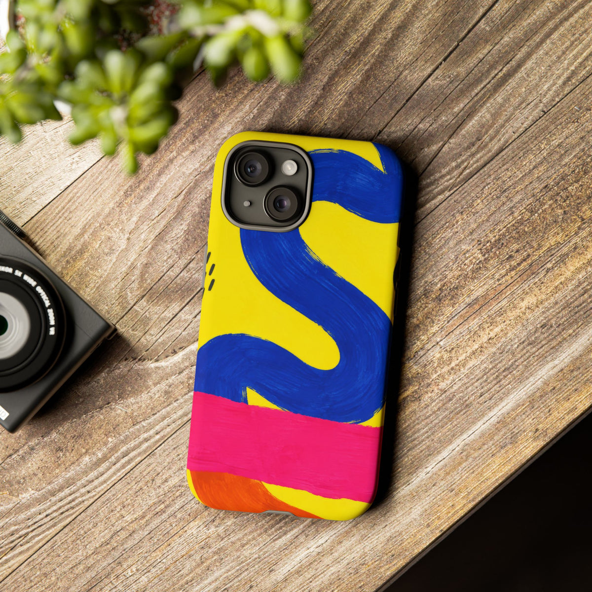 Offbeat iPhone Tough Case | Abstract Color Block Art