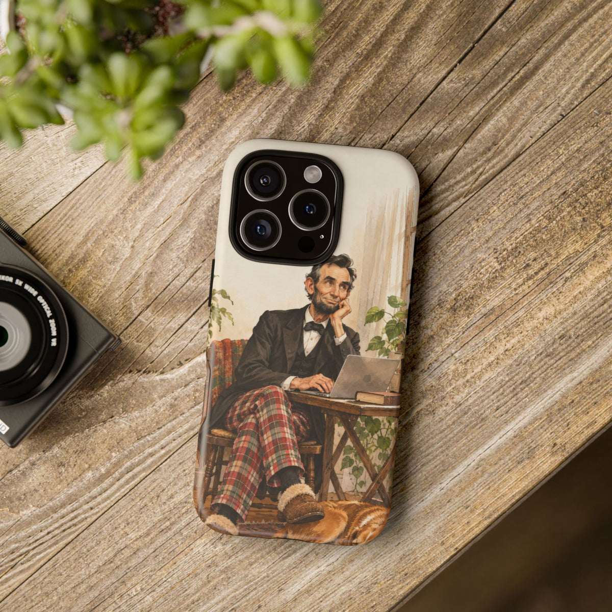 Abe from Home iPhone Tough Case | lincoln work from home