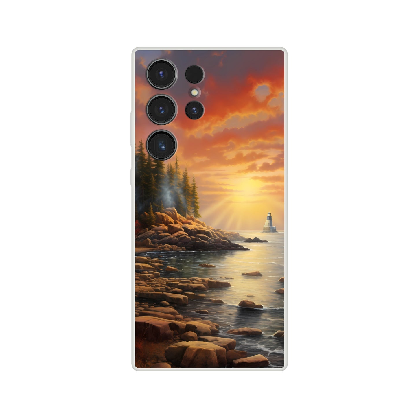 Samsung Case - Acadia Lighthouse Luminance