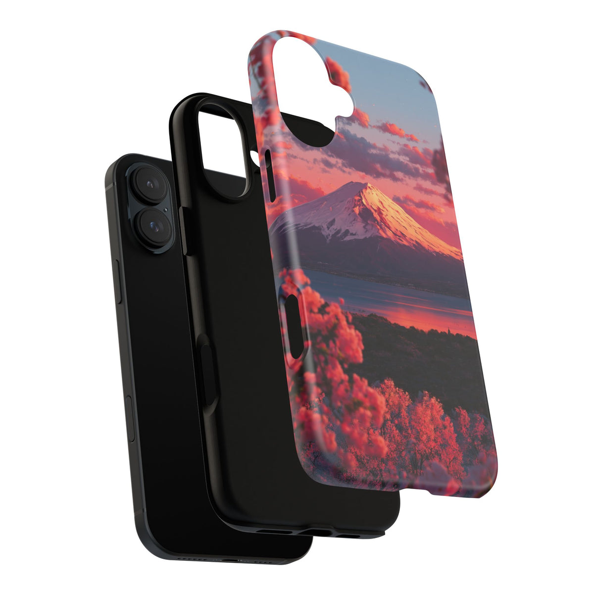Fuji Rose Horizon iPhone Tough Phone Case