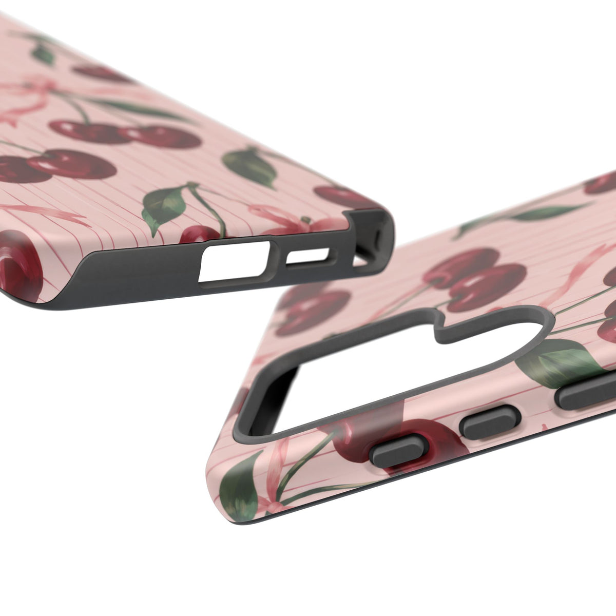 Cherry Ribbon Samsung Galaxy Tough Case | cherry print