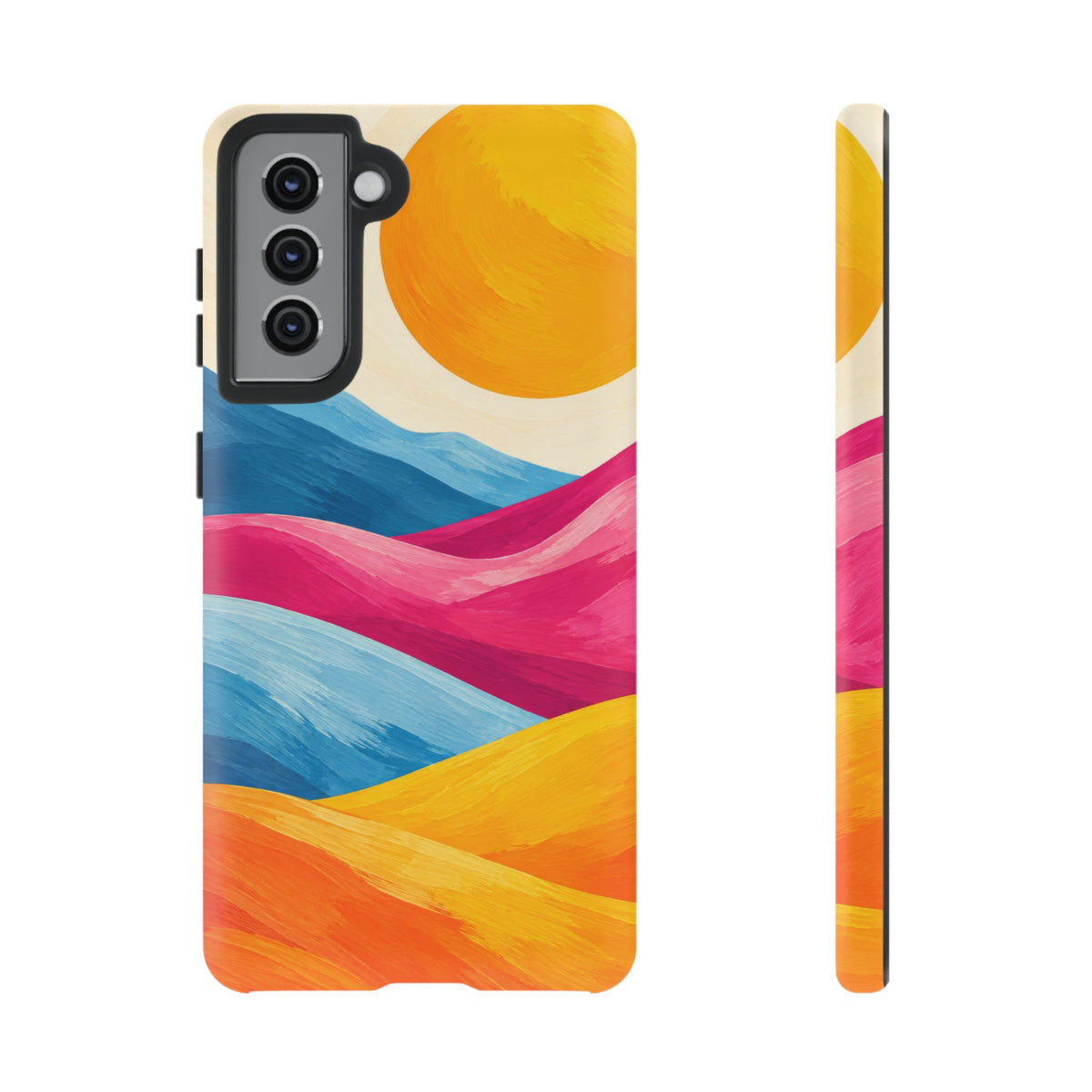 Golden Drift Samsung Galaxy Tough Case | colorful hills