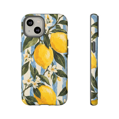 Riviera Lemons iPhone Tough Case | lemon print
